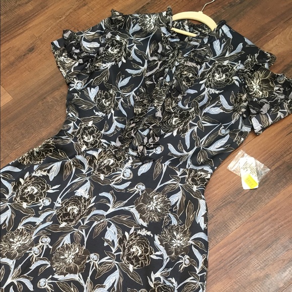 Antonio Melani 100% SILK MIDI Cocktail Dress - Picture 5 of 8